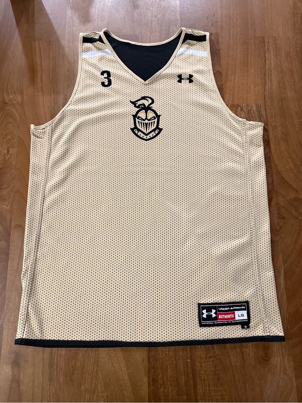 Under Armour UCF Knights Reversible Basketball Jersey Gold/Black Size L